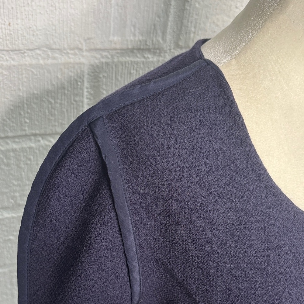 3.1 Phillip Lim Framed Silhouette Long Sleeve Navy Dress with pockets sz 4 - Picture 7 of 10
